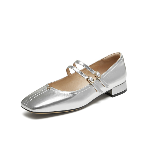 TATA/他她2025秋商场同款时尚气质女玛丽珍鞋新款XTU01CQ5