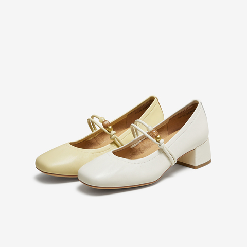 TATA/他她2025秋商场同款浅口女气质玛丽珍鞋新款7ACE4CQ5