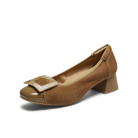 TATA/他她2025秋商场同款时尚浅口气质女单鞋新款UTG01CQ5