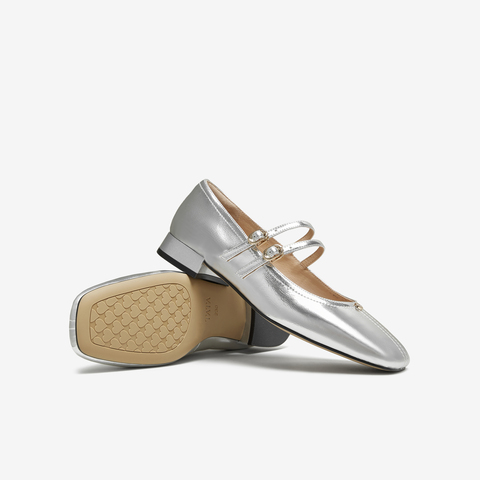 TATA/他她2025秋商场同款时尚气质女玛丽珍鞋新款XTU01CQ5