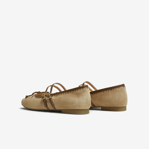 TATA/他她2025秋商场同款时尚蝴蝶结玛丽珍鞋女新款YRT03CQ5