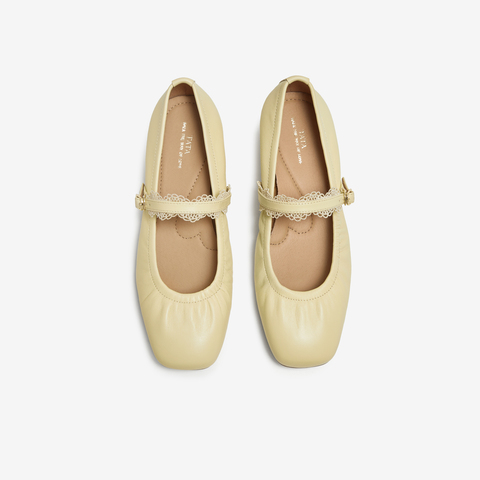 TATA/他她2025秋商场同款时尚百搭女玛丽珍鞋新款7G405CQ5