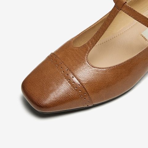 TATA/他她2025秋夏商场同款浅口女气质玛丽珍鞋新款USC01CQ5