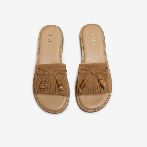 TATA/他她2025夏商场同款百搭时尚休闲女拖鞋新款YFG04BT5