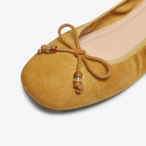 TATA/他她2025秋商场同款浅口女低平跟单鞋新款YVE01CQ5