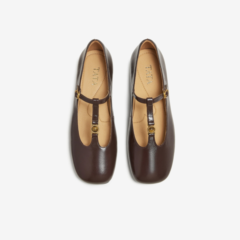 TATA/他她2025秋商场同款时尚百搭女玛丽珍鞋新款7H007CQ5