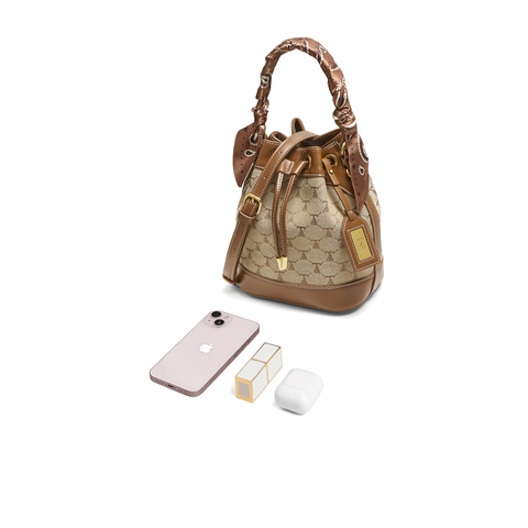 TATA/他她2025秋商场同款时尚百搭水桶包新款X3482CX5