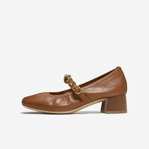 TATA/他她2025秋商场同款女时尚百搭玛丽珍鞋新款7ACE6CQ5