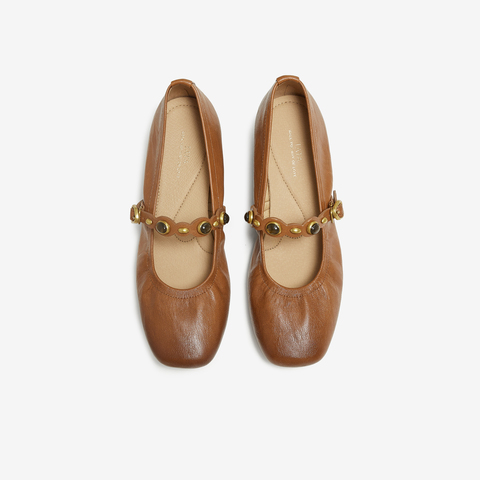 TATA/他她2025秋商场同款女时尚百搭玛丽珍鞋新款7ACE6CQ5