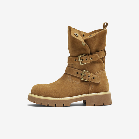 TATA/他她2025冬时尚百搭女休闲靴新款CF501DZ5