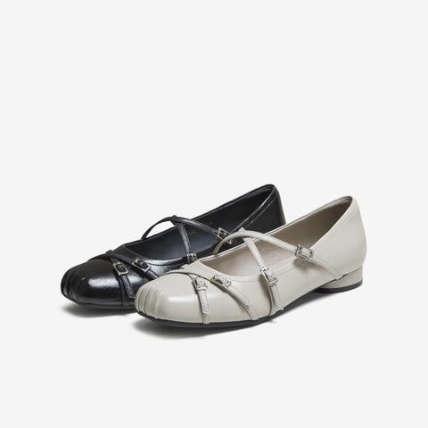 TATA/他她2025秋时尚百搭女玛丽珍鞋新款UUG01CQ5