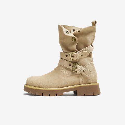 TATA/他她2025冬时尚百搭女休闲靴新款CF501DZ5