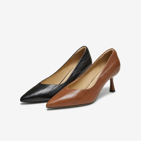 TATA/他她2025秋商场同款时尚简约气质女单鞋新款UCS03CQ5