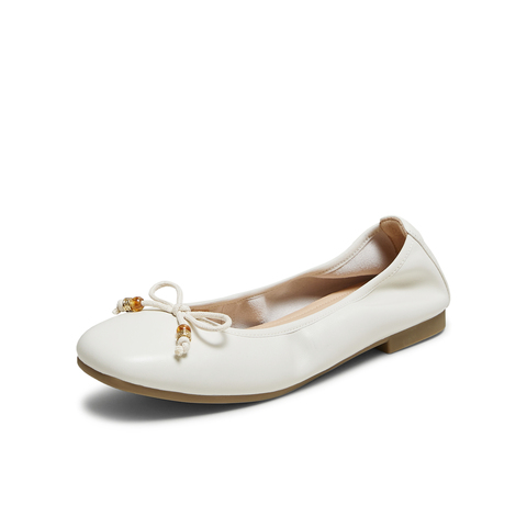 TATA/他她2025秋商场同款浅口女低平跟单鞋新款YVE01CQ5