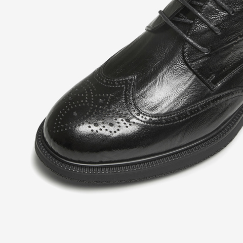 TATA/他她2025秋商场同款纯色舒适百搭休闲皮鞋男新款VNL01CM5