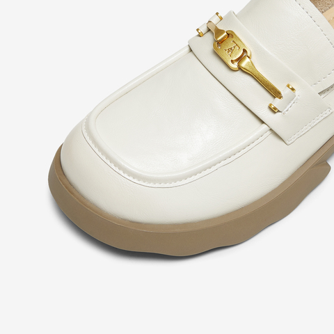 TATA/他她2025秋商场同款时尚百搭女乐福鞋新款CWK03CA5