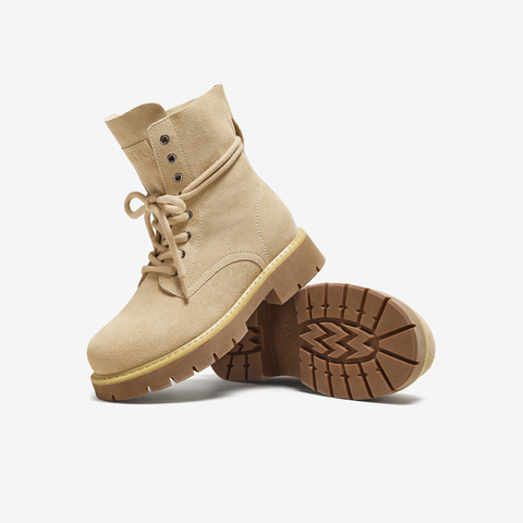 TATA/他她2025冬商场同款百搭女复古工装靴时尚短靴新款CF503DZ5