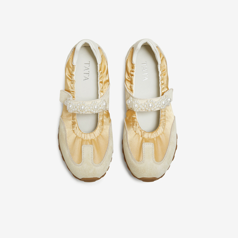 TATA/他她2025秋浅口女休闲百搭玛丽珍鞋新款GVU01CQ5