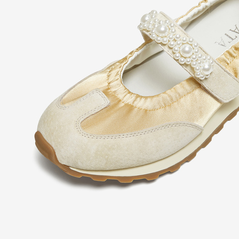 TATA/他她2025秋浅口女休闲百搭玛丽珍鞋新款GVU01CQ5