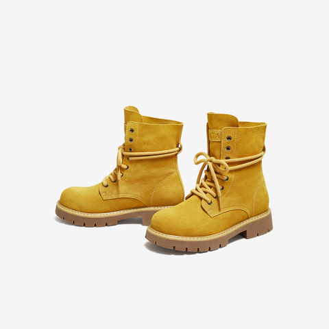 TATA/他她2025冬商场同款百搭女复古工装靴时尚短靴新款CF503DZ5