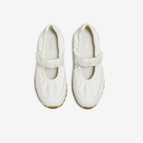 TATA/他她2025秋浅口女休闲百搭玛丽珍鞋新款GVU01CQ5