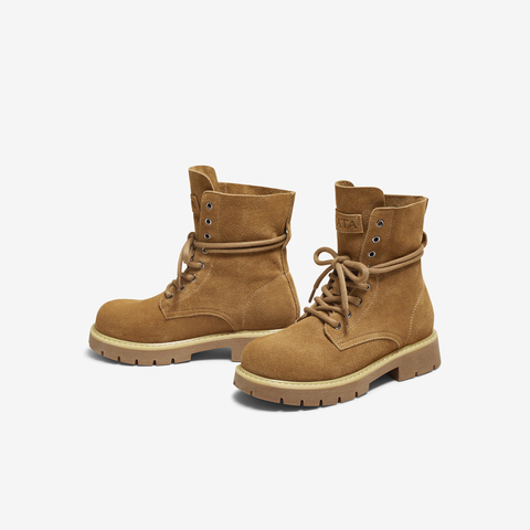 TATA/他她2025冬商场同款百搭女复古工装靴时尚短靴新款CF503DZ5