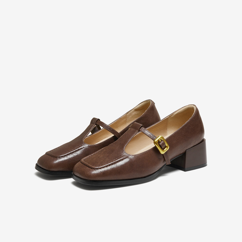 TATA/他她2025秋商场同款时尚女气质玛丽珍鞋新款UVD01CQ5