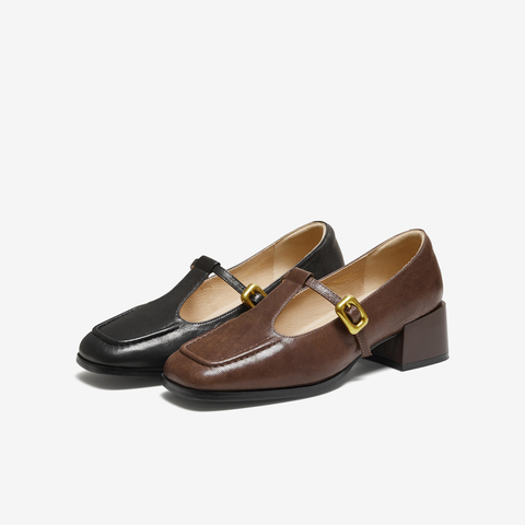 TATA/他她2025秋商场同款时尚女气质玛丽珍鞋新款UVD01CQ5