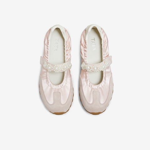 TATA/他她2025秋浅口女休闲百搭玛丽珍鞋新款GVU01CQ5