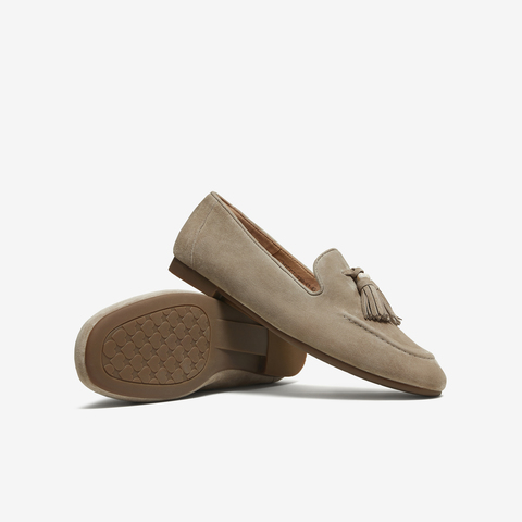 TATA/他她2025秋商场同款时尚简约休闲女乐福鞋新款7QCC7CA5