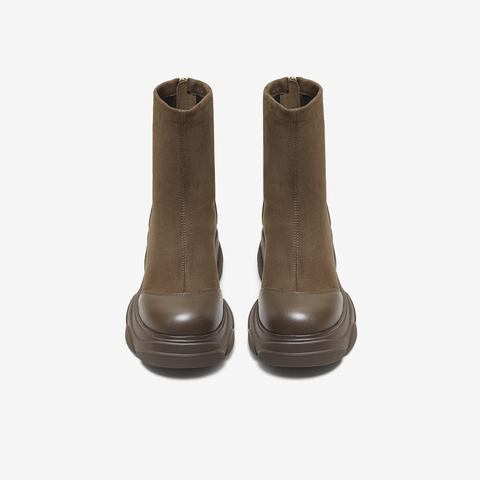 TATA/他她2025冬时尚休闲女靴百搭弹力靴新款CEG05DZ5