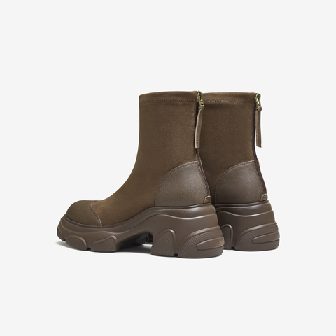 TATA/他她2025冬时尚休闲女靴百搭弹力靴新款CEG05DZ5