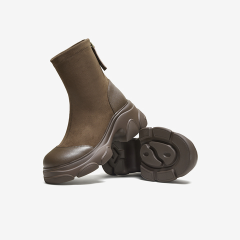 TATA/他她2025冬时尚休闲女靴百搭弹力靴新款CEG05DZ5