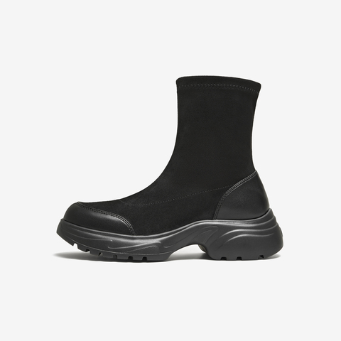 TATA/他她2025冬商场同款时尚休闲女靴百搭弹力靴新款7PJ60DZ5