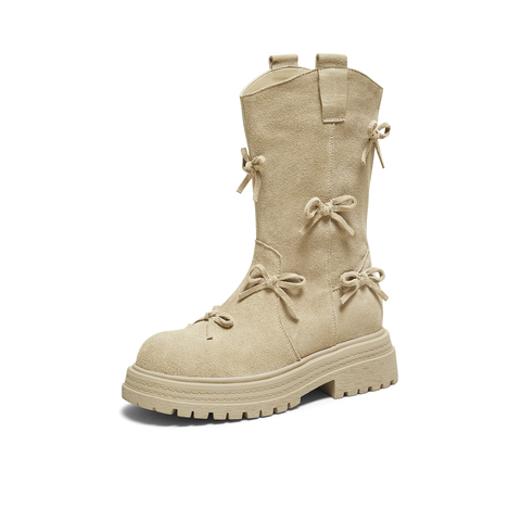 TATA/他她2025冬商场同款时尚百搭女休闲靴新款CHF01DS5