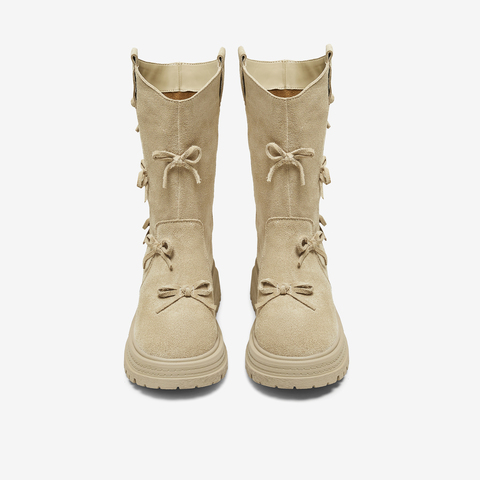 TATA/他她2025冬商场同款时尚百搭女休闲靴新款CHF01DS5