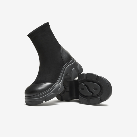 TATA/他她2025冬时尚休闲女靴百搭弹力靴新款CEG05DZ5