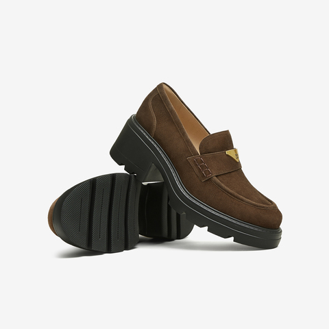 TATA/他她2025秋时尚休闲乐福鞋女新款7GZ21CA5