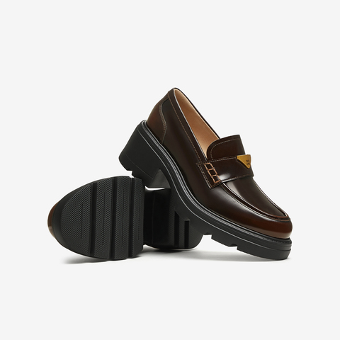 TATA/他她2025秋时尚休闲乐福鞋女新款7GZ21CA5