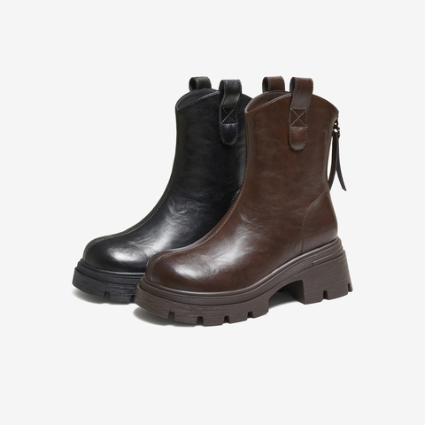 TATA/他她2025冬商场同款百搭时装靴女短靴新款CE401DZ5