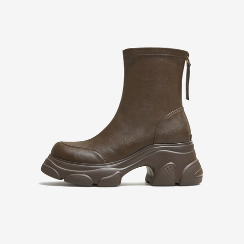 TATA/他她2025冬商场同款百搭时装靴女休闲短靴新款CEG07DZ5