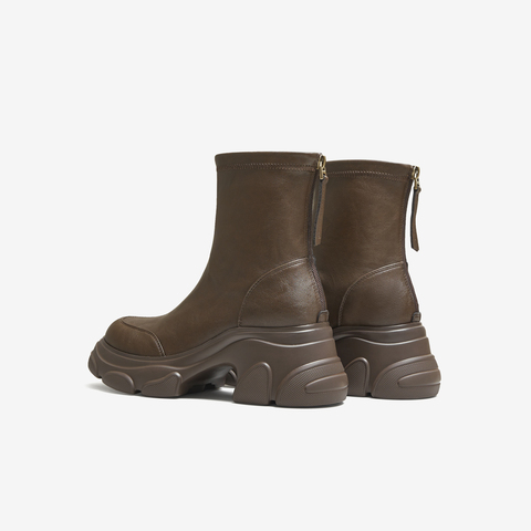 TATA/他她2025冬商场同款百搭时装靴女休闲短靴新款CEG07DZ5