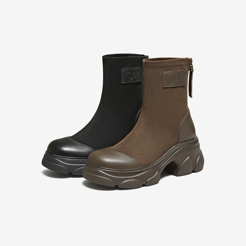 TATA/他她2025冬时尚休闲女靴百搭弹力靴新款CEG09DZ5