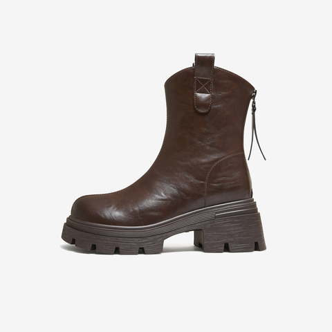 TATA/他她2025冬商场同款百搭时装靴女短靴新款CE401DZ5