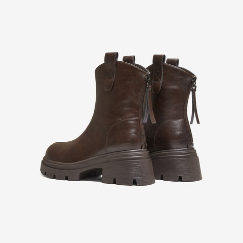 TATA/他她2025冬商场同款百搭时装靴女短靴新款CE401DZ5