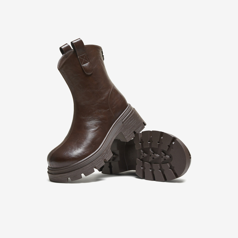 TATA/他她2025冬商场同款百搭时装靴女短靴新款CE401DZ5