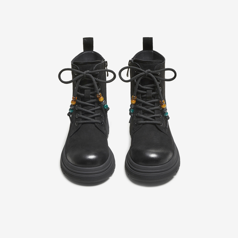 TATA/他她2025冬商场同步时尚简约女马丁靴新款W3M04DD5