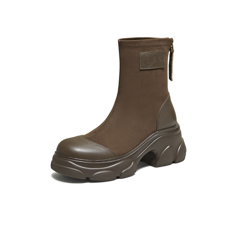 TATA/他她2025冬时尚休闲女靴百搭弹力靴新款CEG09DZ5