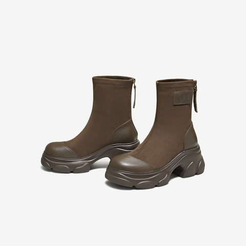 TATA/他她2025冬时尚休闲女靴百搭弹力靴新款CEG09DZ5