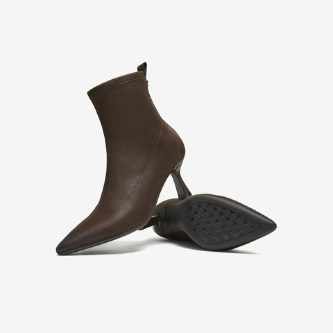 TATA/他她2025冬商场同款百搭时装靴女休闲短靴新款XVX01DD5